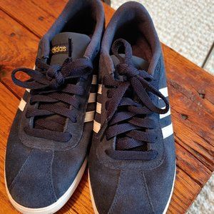 Women's Adidas blue suede sneaks. Sz 8.